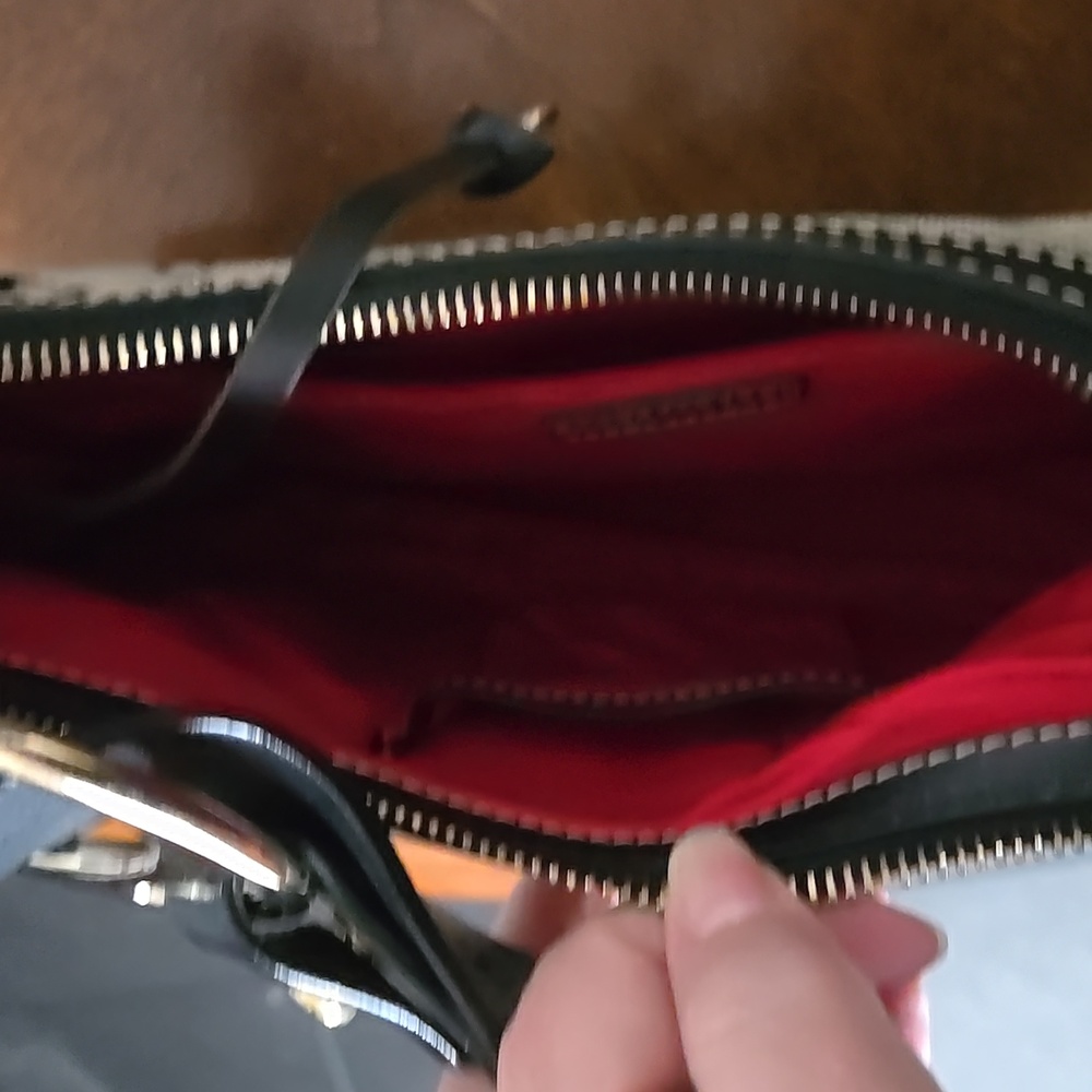 Dooney & Bourke Black and Gray Signature Bag - Picture 5 of 6